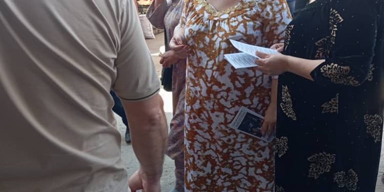 Баргузории корҳои фаҳмондадиҳӣ дар бозори марказии шаҳраки Шайдон