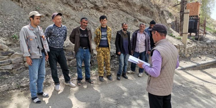 Корҳои фаҳмондадиҳӣ бо муҳоҷирон дар деҳаи Дашти ноҳияи Кӯҳистони Мастчоҳ