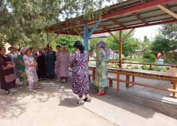 Корҳои фаҳмондадиҳӣ бо оилаҳои муҳоҷирони меҳнатӣ дар шаҳраки Шайдон