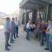 Баргузории вохӯрии судманд бо муҳоҷирони меҳнатӣ дар назди маркази савдои “Роҳи Абрешим”- и шаҳри Кӯлоб