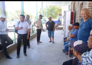 Вохурии судманд бо муҳоҷирони ба ватан баргашта дар ноҳияи Спитамен