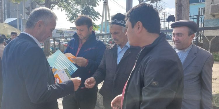 Корҳои фаҳмондадиҳӣ дар маркази  шаҳри Панҷакент