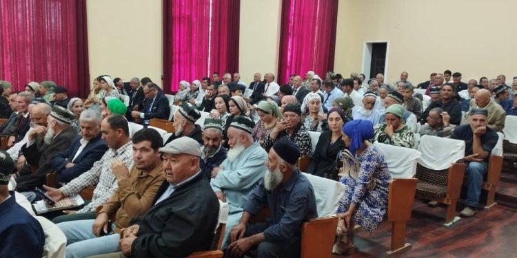 Баргузории вохӯрии гурӯҳи корӣ бо сокинони ҷамоату шаҳраки деҳоти ноҳияи Панҷ