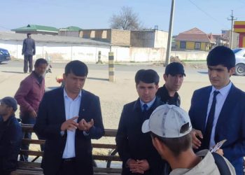 Мулоқоти судманд дар терминали мусофиркашонии  шаҳри Бохтар