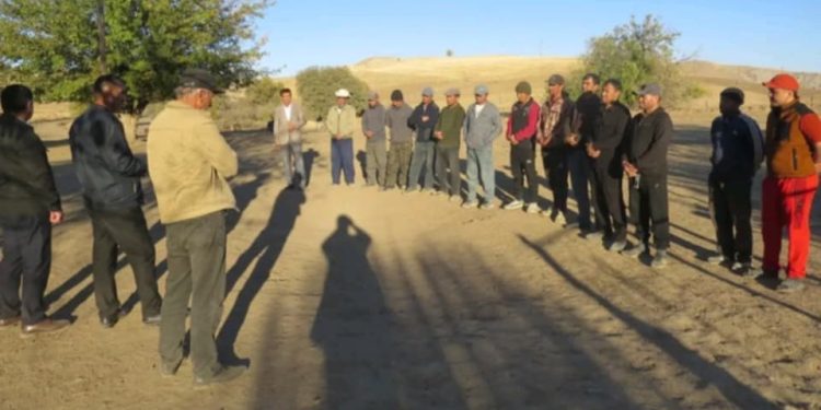 Вохӯрии судманди гурӯҳи фаҳмондадиҳӣ бо сокинони ҷамоати деҳоти Кушктеппаи ноҳияи Темурмалик