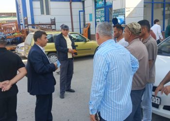 Вохӯрӣ дар бинои сохтмонӣ бо сокинони ноҳияи Ҷалолиддини Балхӣ