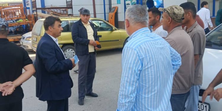 Встреча на строительной площадке с жителями района Джалолиддин Балхи