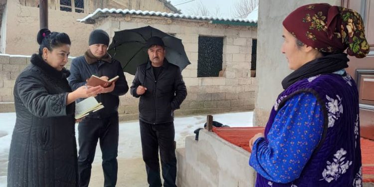 Чорабинии иттилоотӣ – фаҳмондадиҳӣ  бо  сокинони деҳаи Тоқакаппаи Ҷамоати деҳоти Даҳанаи шаҳри Кӯлоб