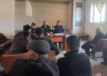 Вохӯрии навбатӣ бо сокинони Ҷамоати деҳоти Кушктеппаи ноҳияи Темурмалик