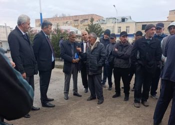 Вохӯрии навбатӣ бо шаҳрвандони корҷӯй ва муҳоҷирони ба ватан бозгашта дар маҳаллаи Борбади шаҳри Кӯлоб