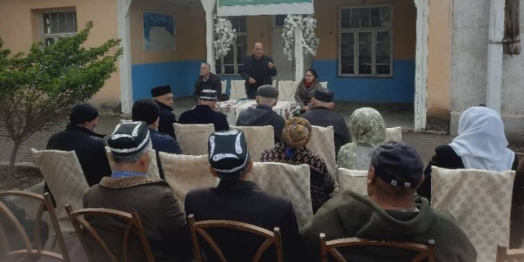 Мулоқоти судманд бо сокинони деҳахои Сари Мазор ва Зарбеди Ҷамоати деҳоти Пулотони шаҳри Конибодом