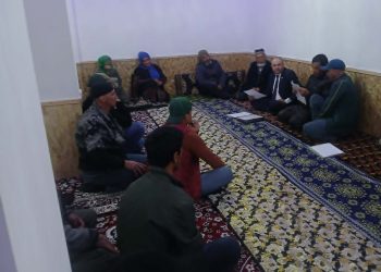 Очередная встреча с жителями недавно построенного махалля Чорсу Лахшского района