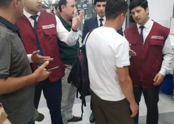 Разъяснительная работа  с гражданами в «Международном аэропорту города Душанбе»