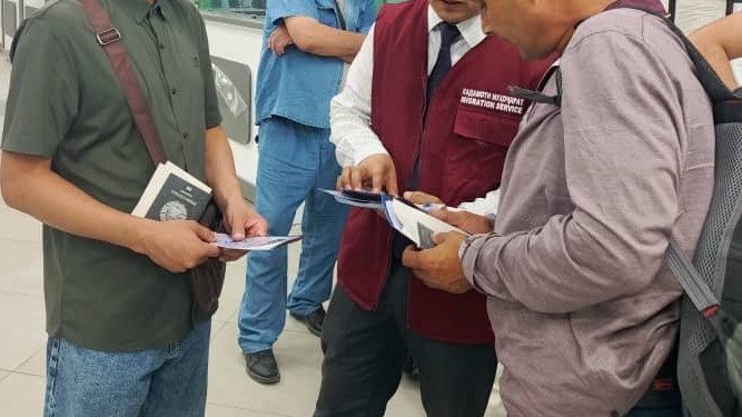 Продолжение рразъяснительной работы с гражданами в «Международном аэропорту города Душанбе»