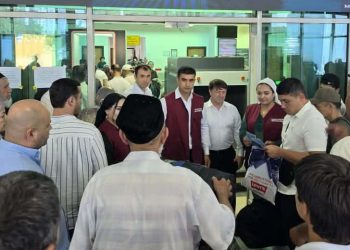 Разъяснительная работа в “Международном аэропорту города Душанбе”