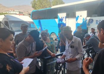 Разъяснительная работа на пассажирском терминале “Рохи Абрешим”  города Худжанд