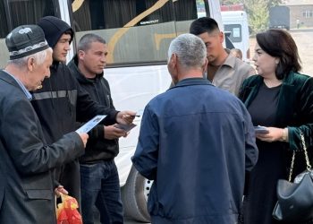 Встреча на пассажирском терминале “Рохи Абрешим” города Худжанд