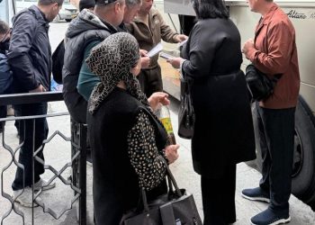 Разъяснительная работа на пассажирском терминале “Рохи Абрешим” города Худжанд